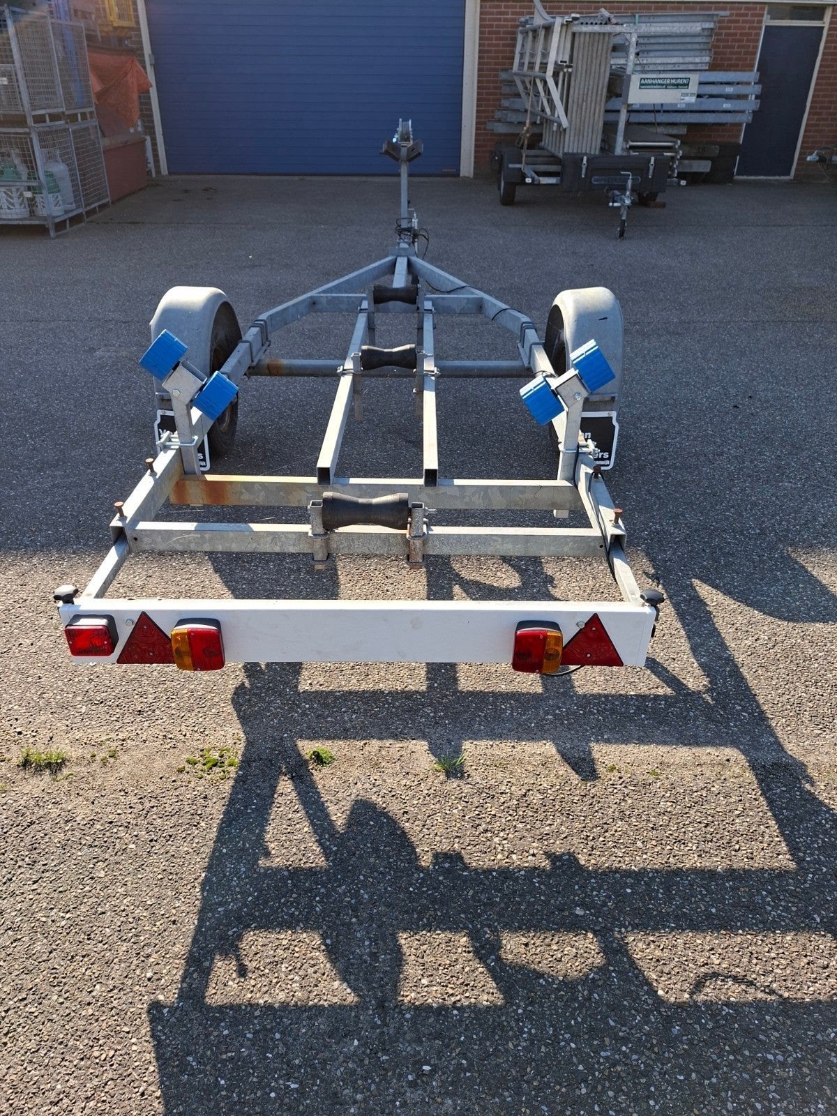 ongeremde kantel boottrailer 750 kg Freewheel, Ophalen, Minder dan 1500 kg, 6 tot 9 meter, Kielboottrailer