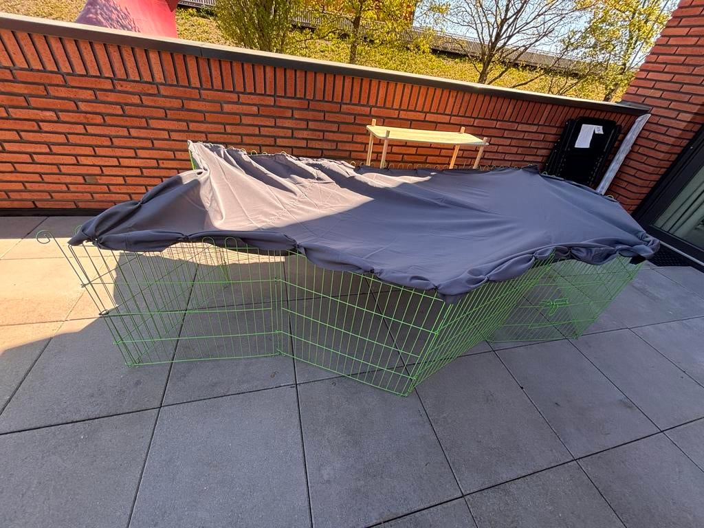 (Katten/konijnen) ren, Dieren en Toebehoren, Ophalen, 110 cm of meer, 60 tot 90 cm, Zo goed als nieuw