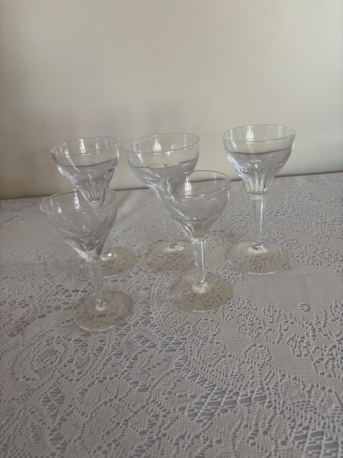 Titel:Set van 4 Antieke Kristallen  – Royal Leerdam 'Julien', Antiek en Kunst, Ophalen of Verzenden