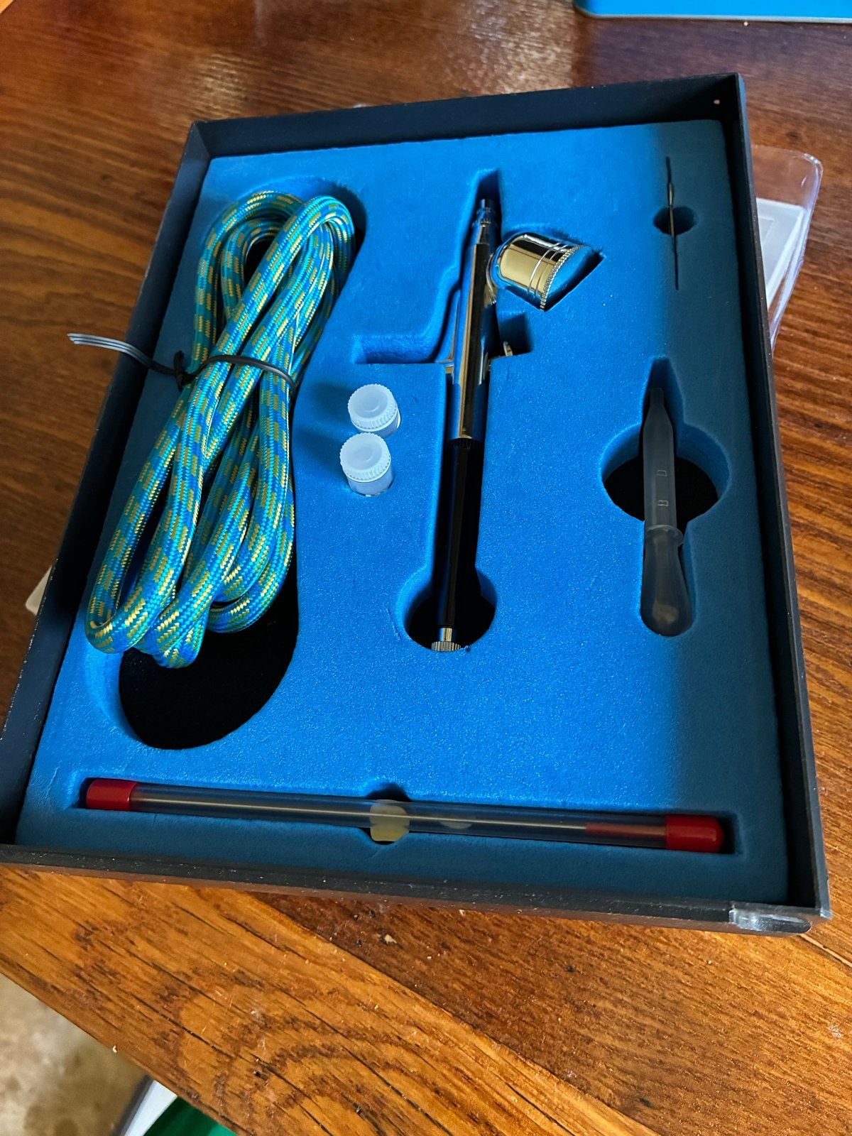 Airbrush set met accessoires - Zo goed als nieuw, Ophalen, Zo goed als nieuw, Airbrush en Toebehoren