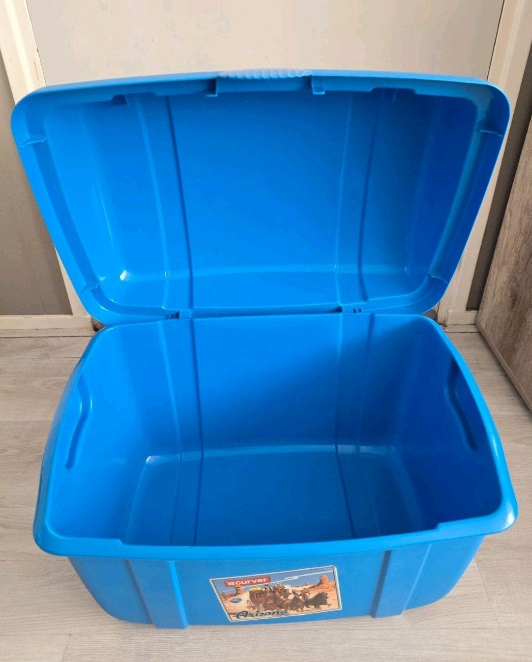 Blauwe Curver Arizona opbergbox, Verzenden, Gebruikt, Kunststof