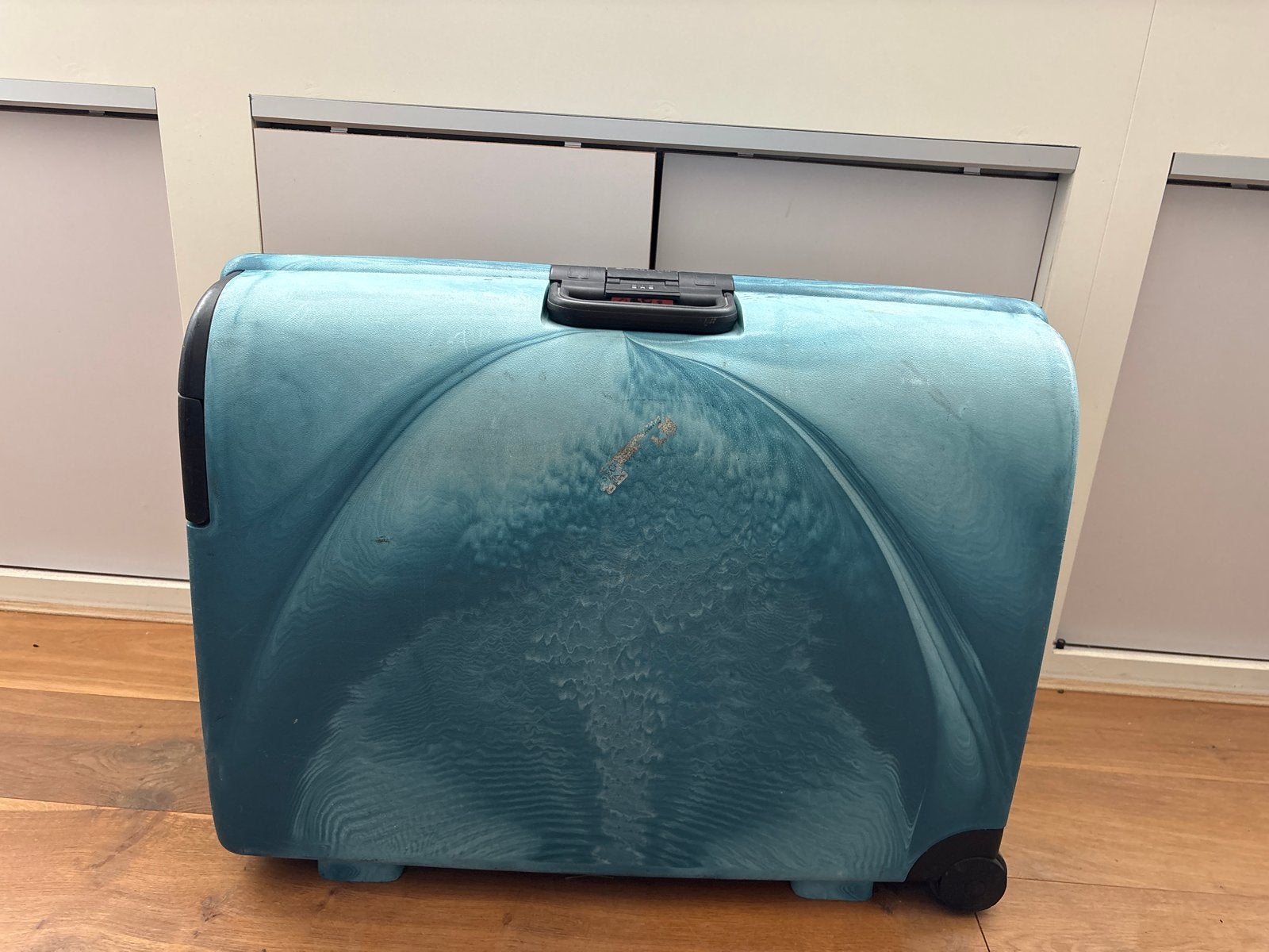 2 Carlton Koffers- Blauw - Gebruikt, Sieraden, Tassen en Uiterlijk, Koffers, Ophalen, Gebruikt, Hard kunststof, Slot