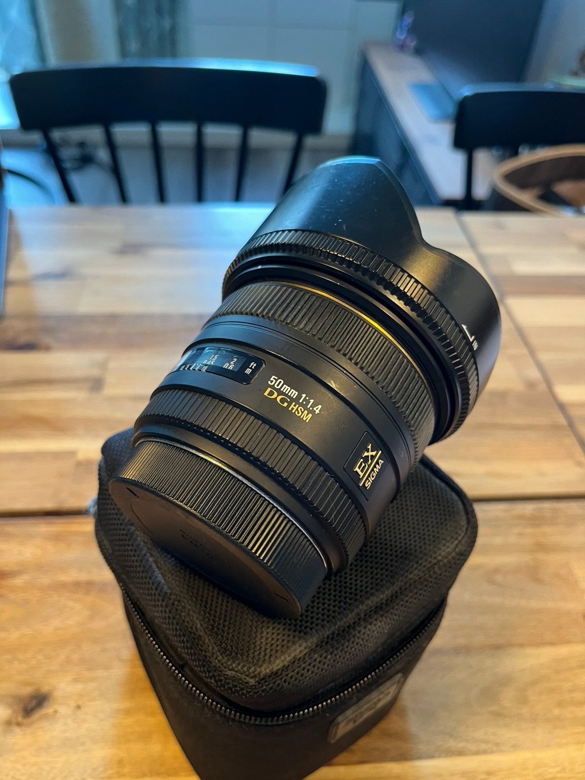Sigma 50mm f/1.4 EX DG HSM voor Canon EF, Gebruikt, Sigma, Ophalen of Verzenden, Standaardlens