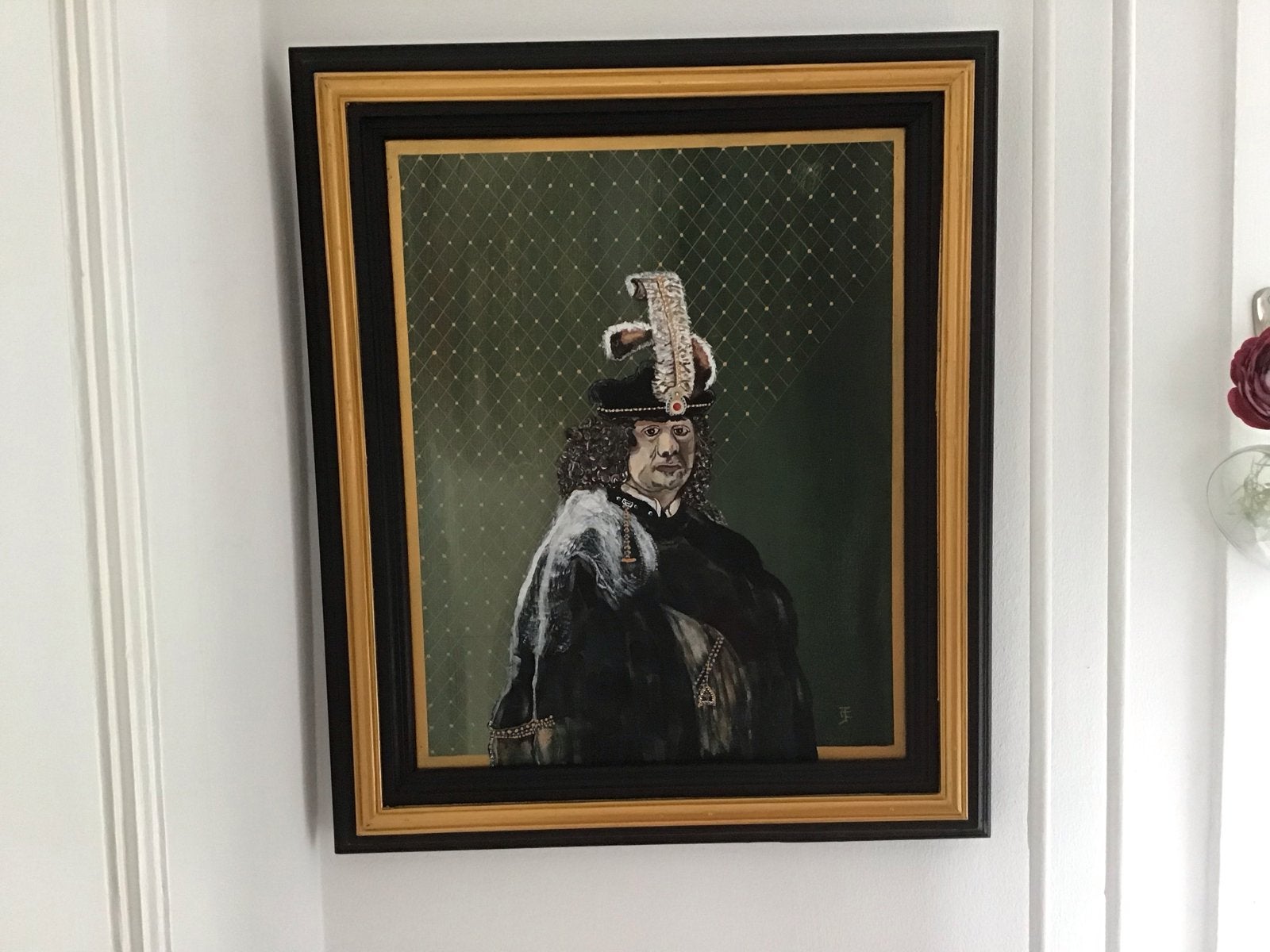 Modern schilderij: Rembrandt, Antiek en Kunst, Kunst | Schilderijen | Modern, Handgeschilderd, Ophalen of Verzenden, Olieverf