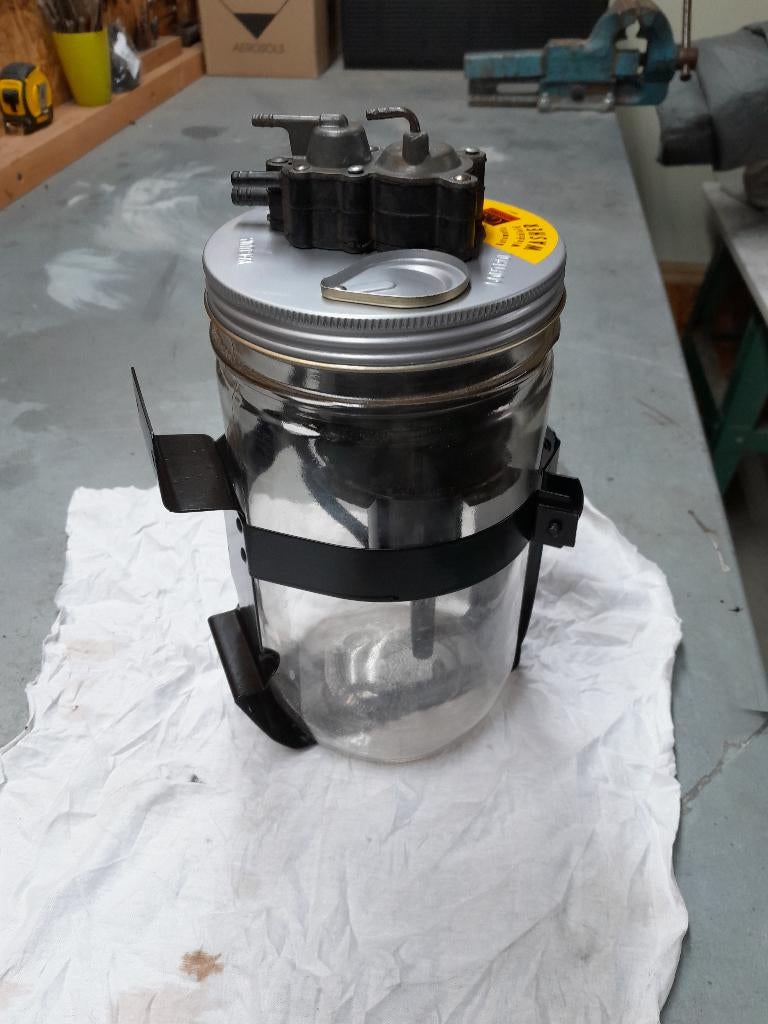 Ruitenwisser vloeistof glazen pot + pomp, Auto-onderdelen, Ruiten en Toebehoren, Ophalen of Verzenden, Gebruikt, Ford USA
