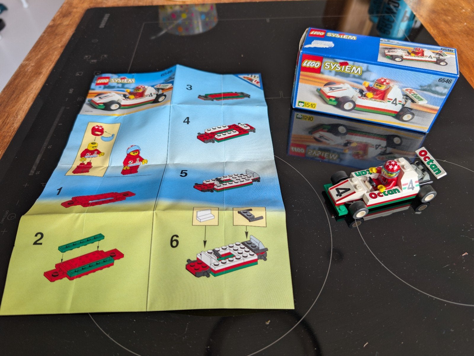 LEGO System 6546 F1 Racer Octan met nette doos en instructie, Ophalen of Verzenden, Gebruikt