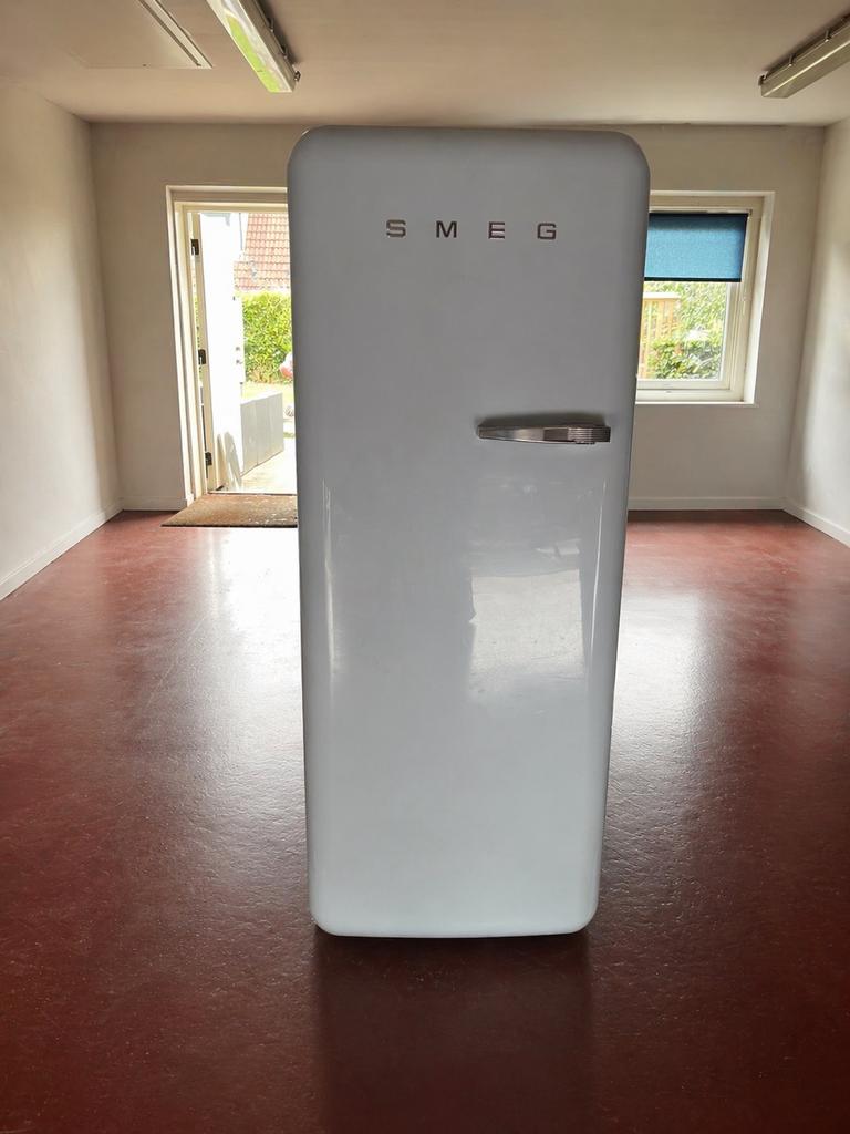SMEG koelkast pastelblauw, Ophalen, 200 liter of meer, 60 cm of meer, 140 tot 160 cm