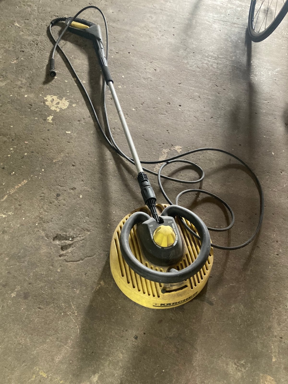 Kärcher terrasreiniger incl spuit, Ophalen, Gebruikt