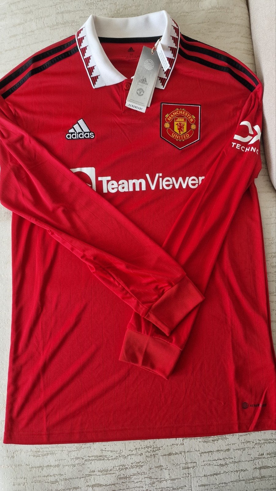 Adidas Manchester United Thuisshirt 2022-2023, Kleding | Heren, Sportkleding, Zo goed als nieuw, Adidas, Voetbal, Rood