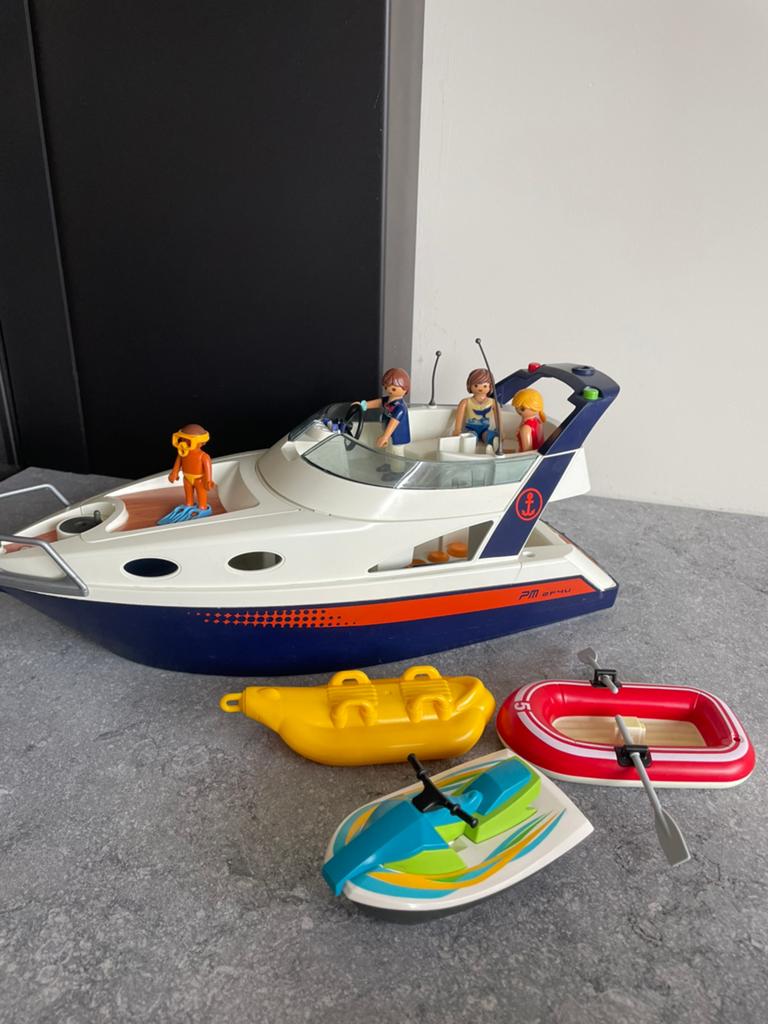 Playmobil jachtboot uitgebreid, Ophalen of Verzenden, Gebruikt