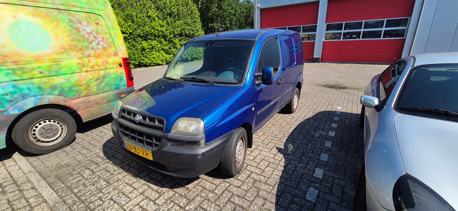 Fiat Doblo 1.9 JTD Cargo 2003, Auto's, Voorwielaandrijving, 4 cilinders, Blauw, 100 pk