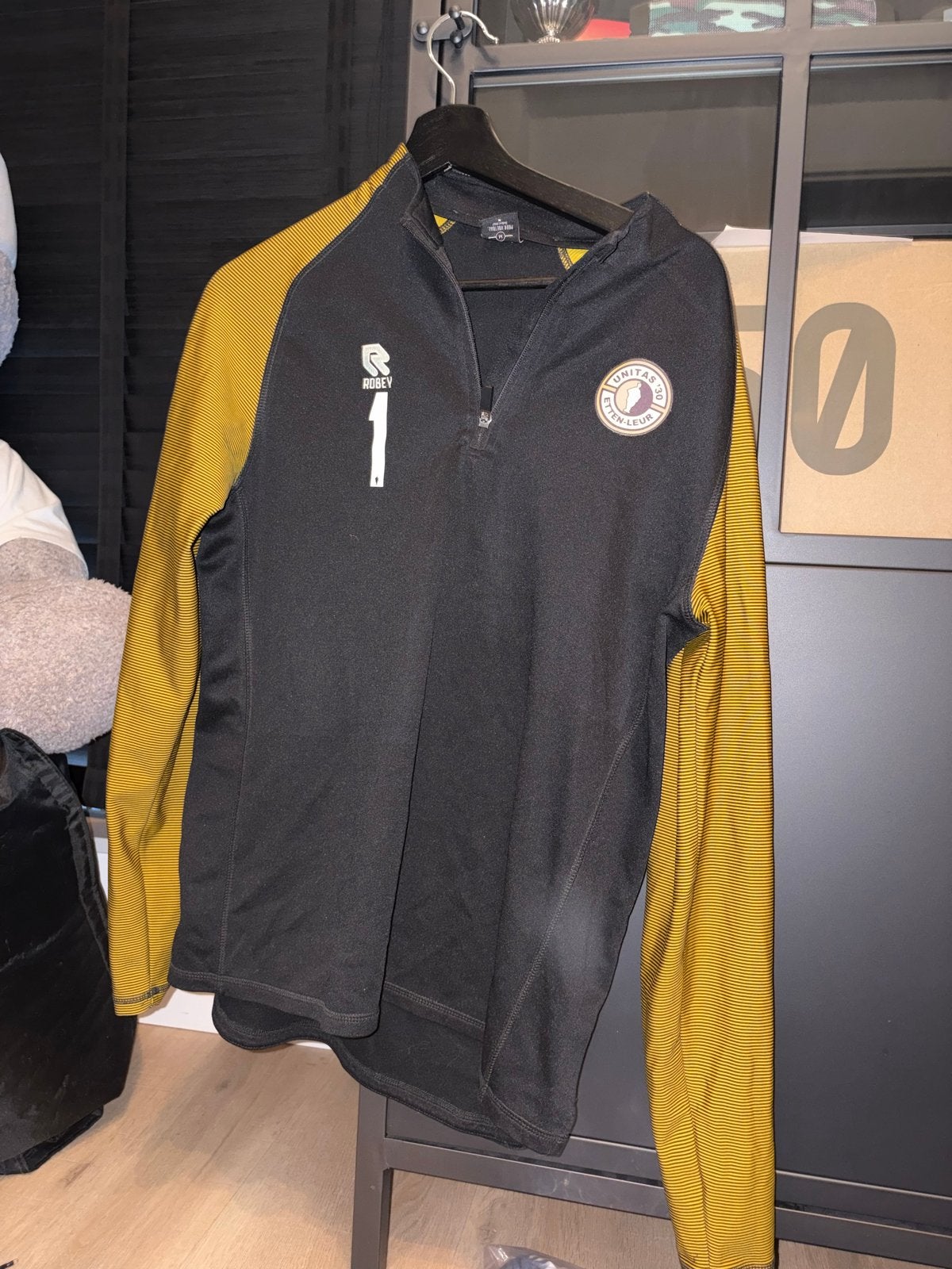 Robey unitas Voetbal Trainingstrui Maat M, Ophalen, Maat 48/50 (M), Zwart, Voetbal