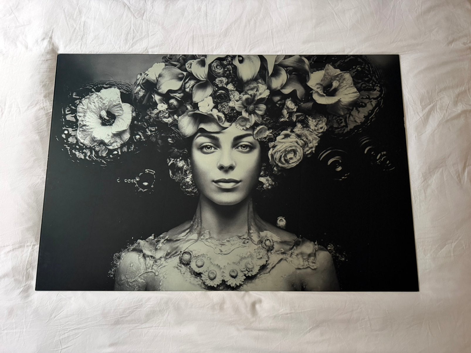 Aluminium & plexiglas wanddecoratie – 120 x 80 cm, Ophalen, Zo goed als nieuw
