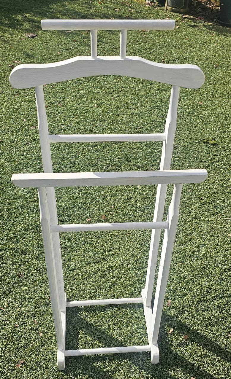 Witte houten dressboy, Huis en Inrichting, Woonaccessoires | Kapstokken, Ophalen, Gebruikt, 100 tot 150 cm, Overige typen
