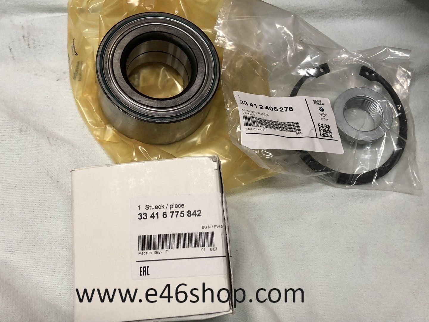 WIELLAGER REAPARATIE SET ACHTER  BMW OE 33412406278, -, -, Nieuw, Ophalen of Verzenden