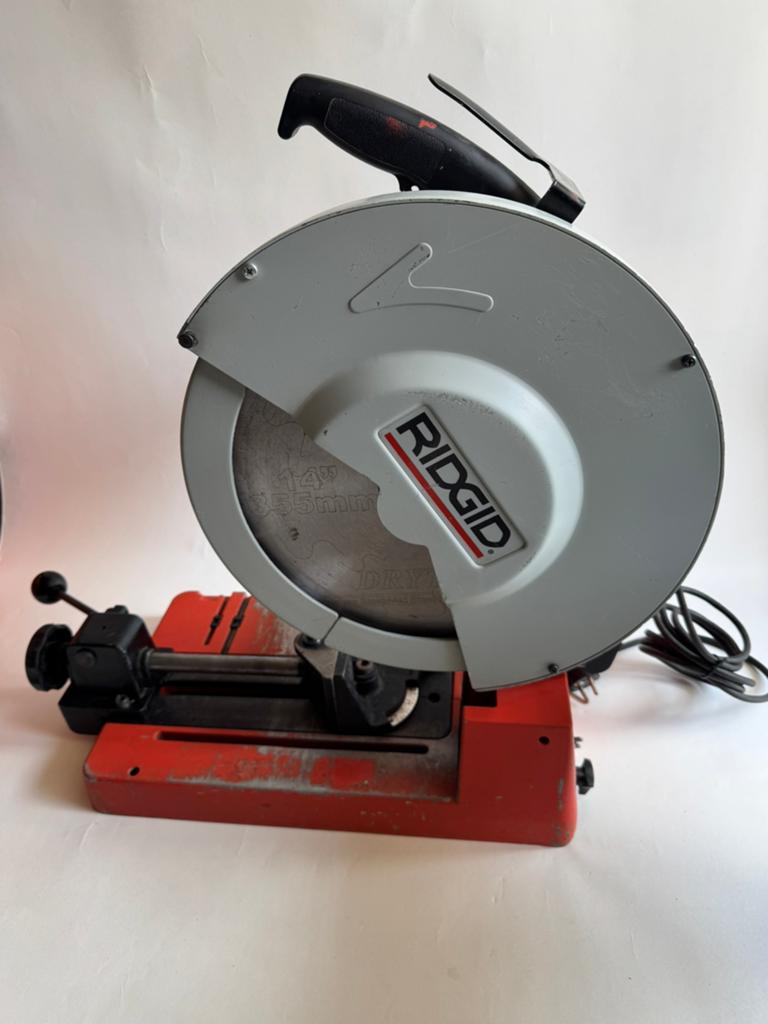 RIDGID Afkortzaag - Krachtige 14" (355mm) Metaalzaag, Ophalen, Gebruikt, 70 mm of meer, Afkortzaag