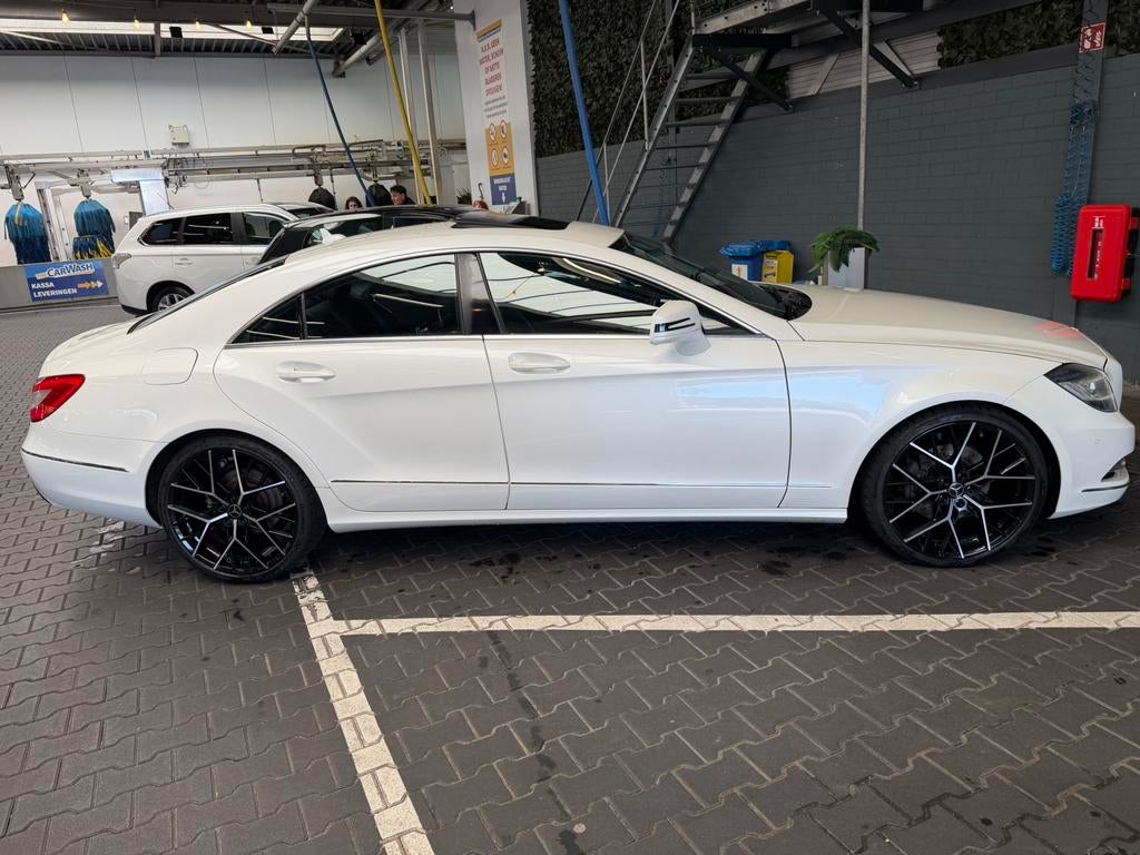 Mercedes-Benz CLS 250 d 204pk 7G-TRONIC Plus 2014 ParelWit, Auto's, Mercedes-Benz, Automaat, Achterwielaandrijving, Zwart, 4 cilinders