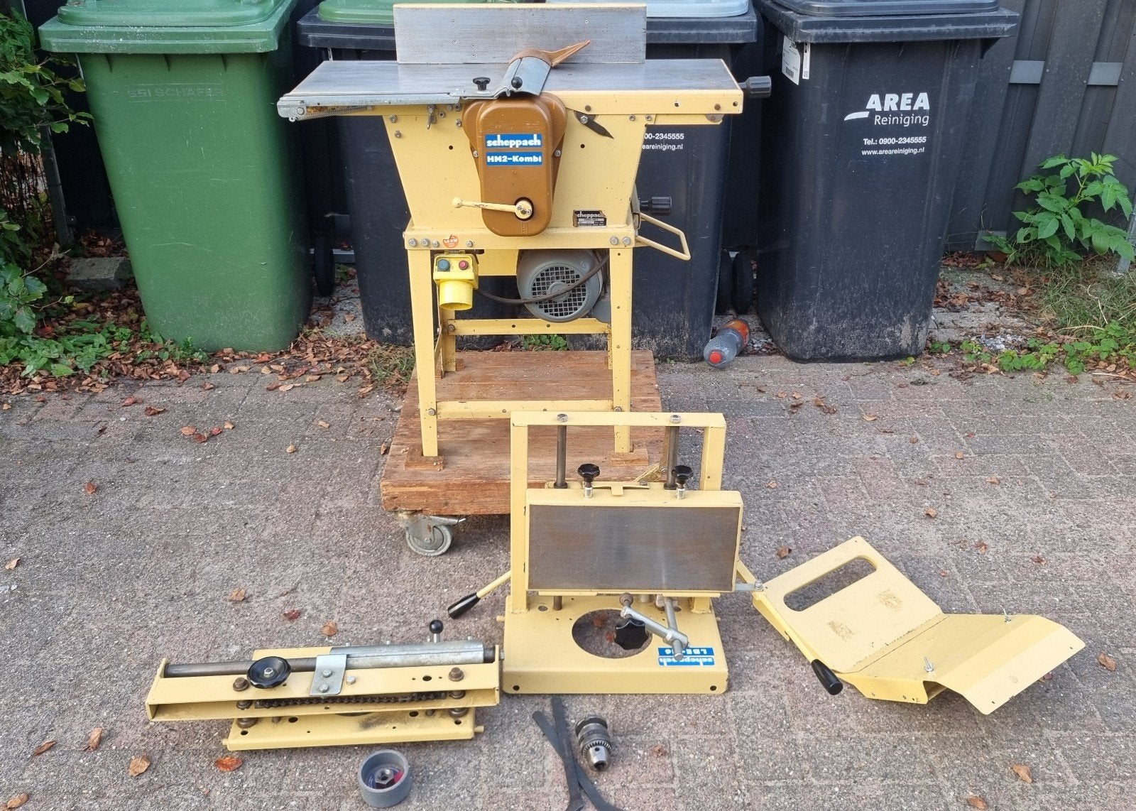 scheppach hm2 combi 230v inclusief hulpstukken, Ophalen, Zo goed als nieuw