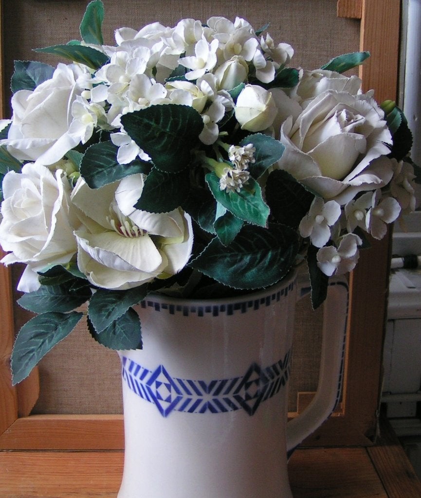 kunstbloemen boeket bruidsboeket KK 505 ger gerda, Verzenden