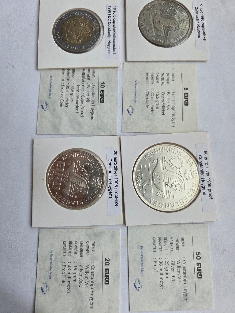 Euromunten, Ophalen of Verzenden, Overige landen, Overige waardes, Zilver