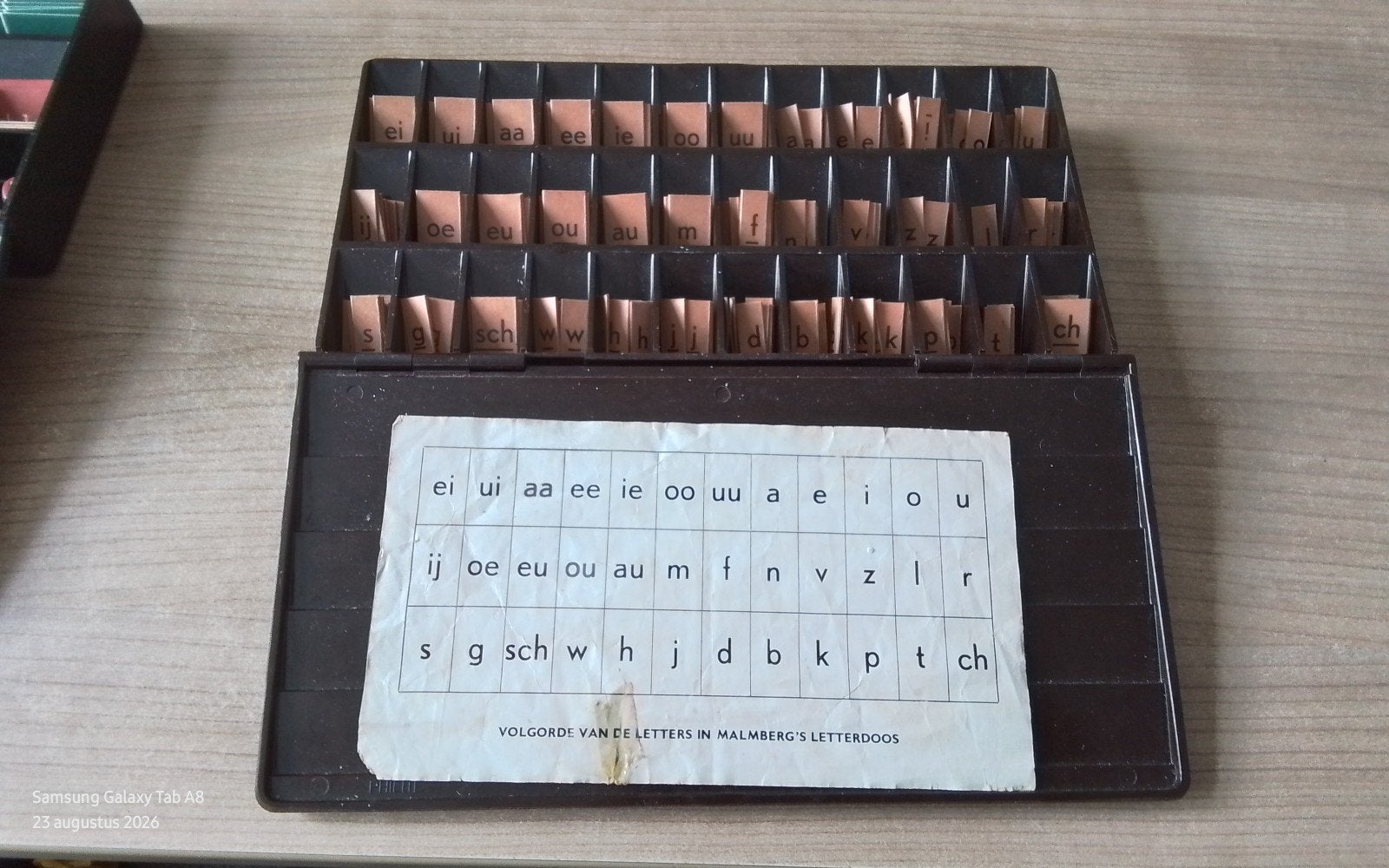 Malmbergs Letterdoos (1940/50) - Educatief Speelgoed, Ophalen of Verzenden