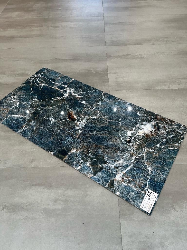 UITVERKOOP | Vloer/wandtegel 60x120cm | Galaxy Turquoise, 60 cm of meer, Nieuw, Ophalen of Verzenden, 10 m² of meer