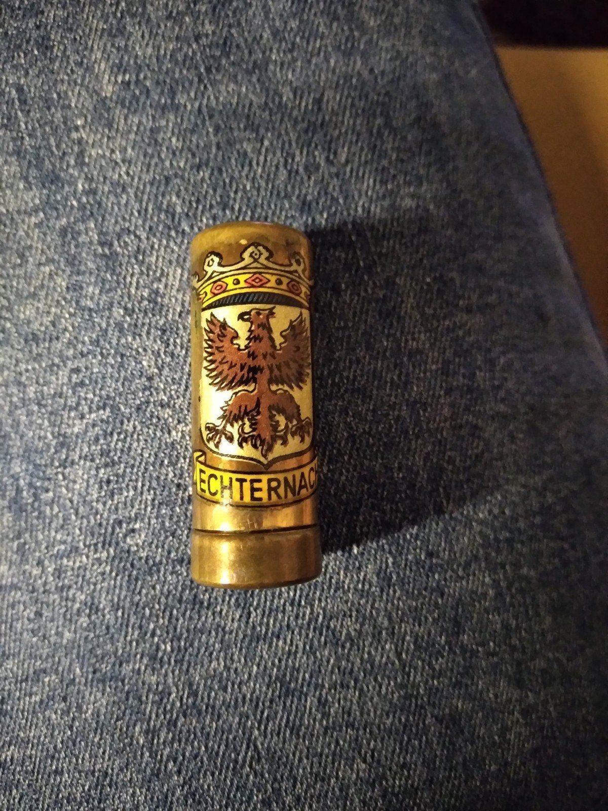Oud sigarettenpijpje in kokertje - Souvenir Echternach, Ophalen of Verzenden, Gebruikt, (Water)pijp