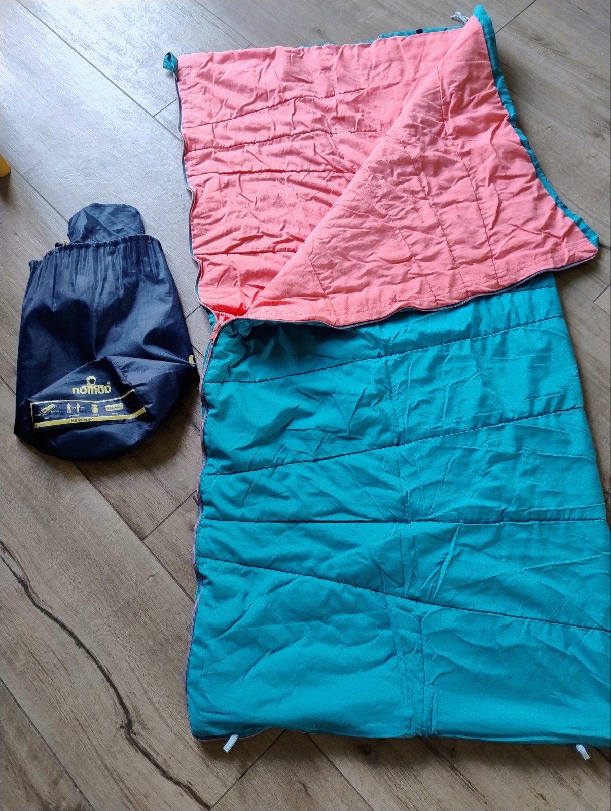 Nomad Melville Junior slaapzak 70x150 cm, Caravans en Kamperen, Ophalen of Verzenden, Zo goed als nieuw