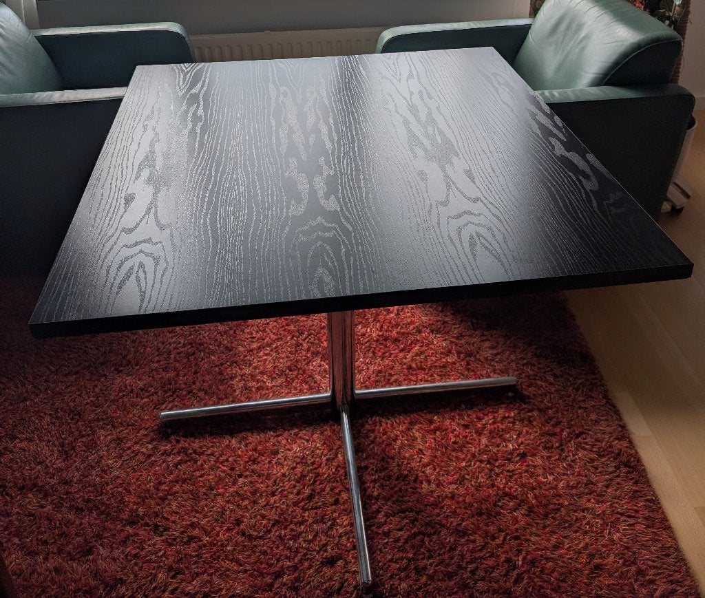 Kleine eettafel 90x90, Ophalen, Gebruikt, 50 tot 100 cm, 50 tot 100 cm