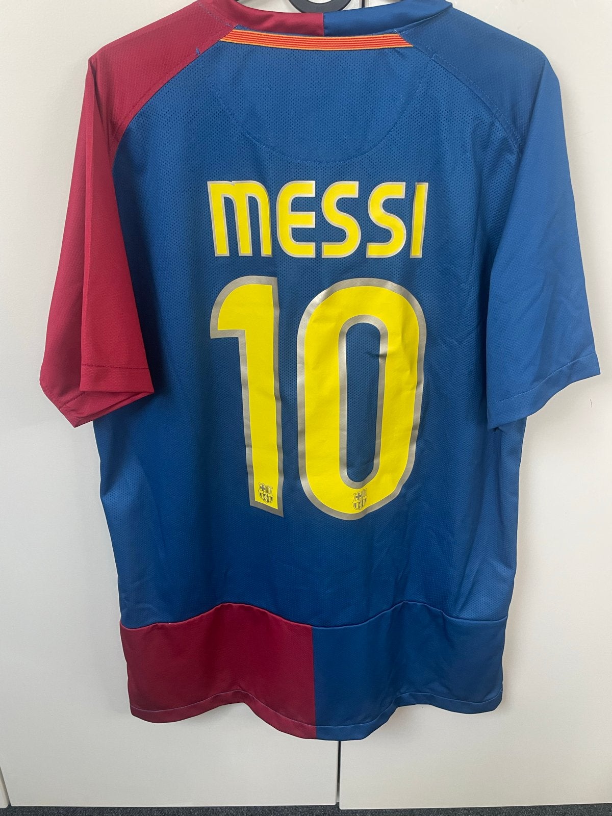 FC Barcelona Messi 10 Thuisshirt 2009 Champions League, Maat L, Ophalen of Verzenden, Zo goed als nieuw, Shirt