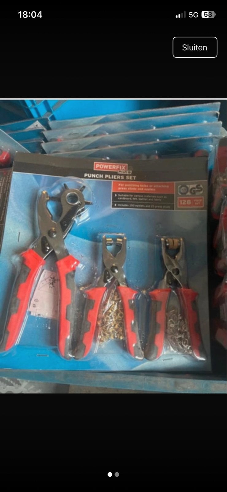 Nieuwe Powerfix Profi Punch Plier Set - oogjes /druk, Ophalen of Verzenden, Nieuw, Overige typen, Overige merken