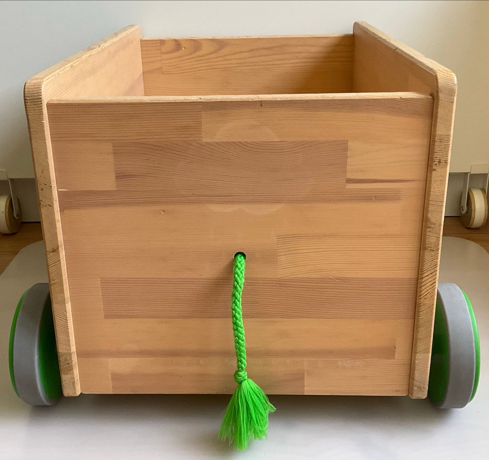 Ikea Flisat opbergbak op wielen - groen, Ophalen, Gebruikt, Duw- of Trekspeelgoed