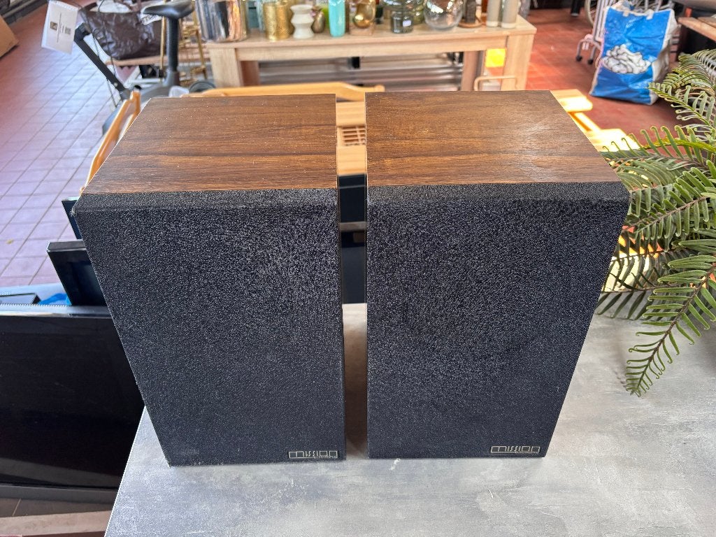 Mission Model 77 Luidsprekers Vintage British Audio, Audio, Tv en Foto, Luidsprekers, Gebruikt, Front, Rear of Stereo speakers
