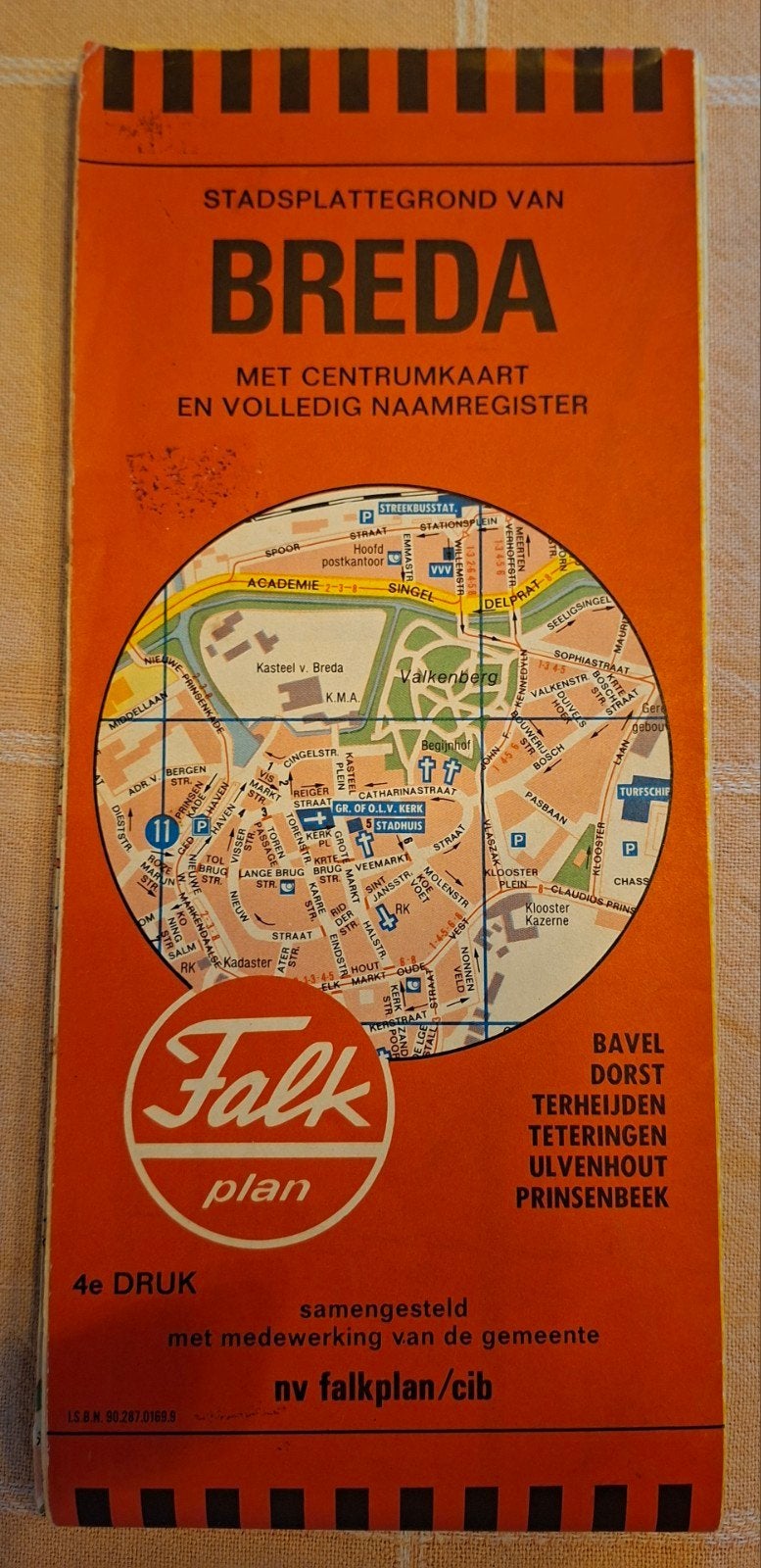BREDA Stadsplattegrond Falk plan, Ophalen of Verzenden, 1800 tot 2000, Nederland, Landkaart