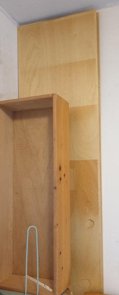Lundia originele achterwand 228x50 blank gelakt, Huis en Inrichting, Ophalen, Gebruikt