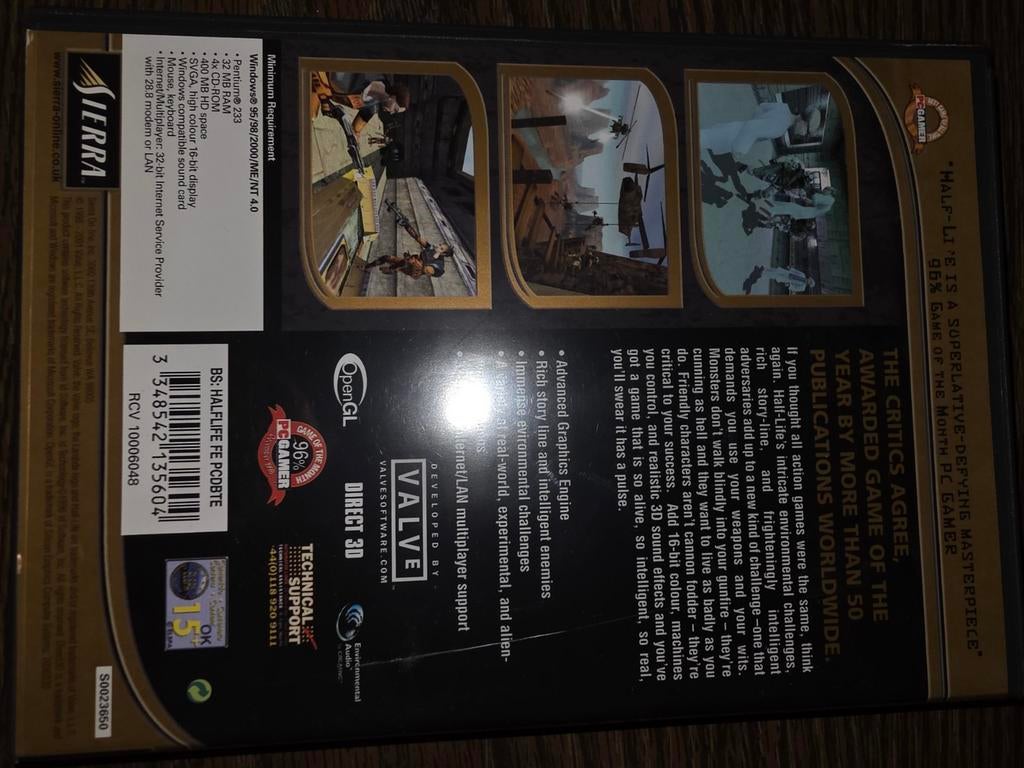 Half-Life PC CD-ROM - Klassieke Shooter voor Windows, Ophalen