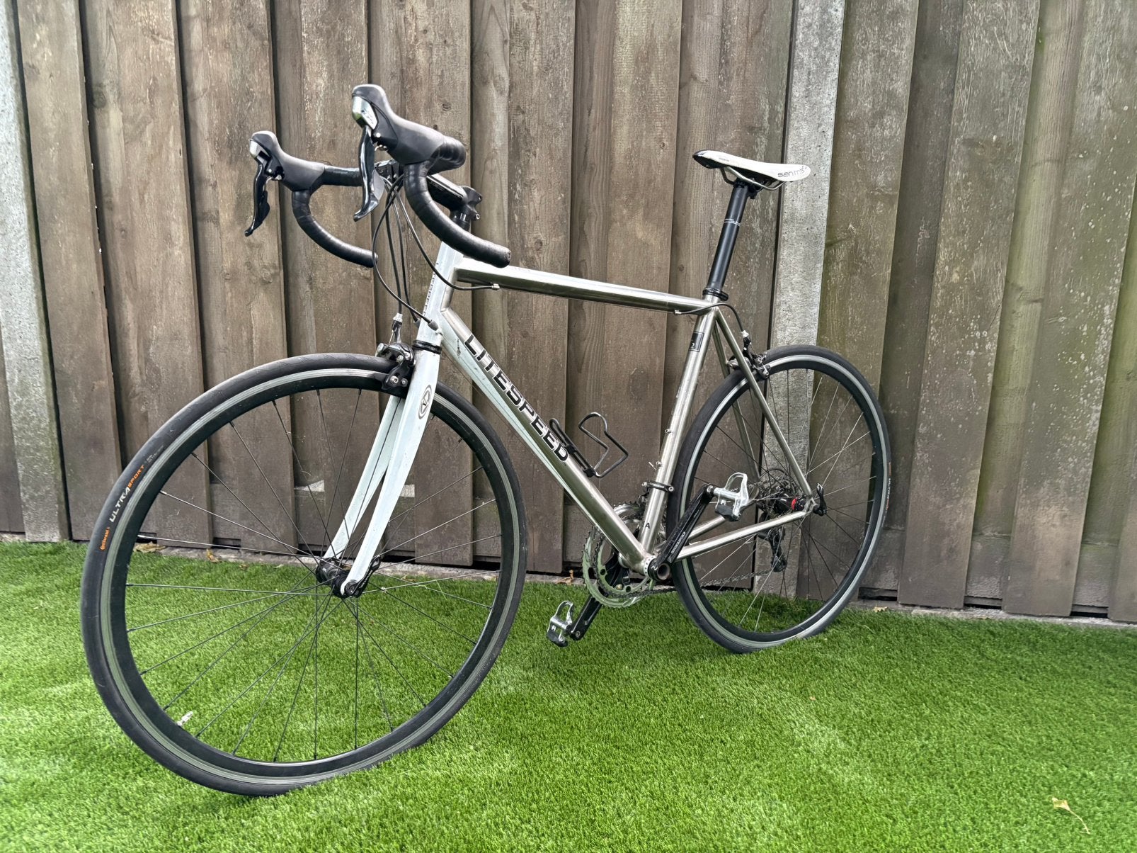 Iconische Litespeed T2 Titanium Racefiets Handcrafted in USA, Fietsen en Brommers, Gebruikt, Velgrem, 53 tot 57 cm, Ophalen