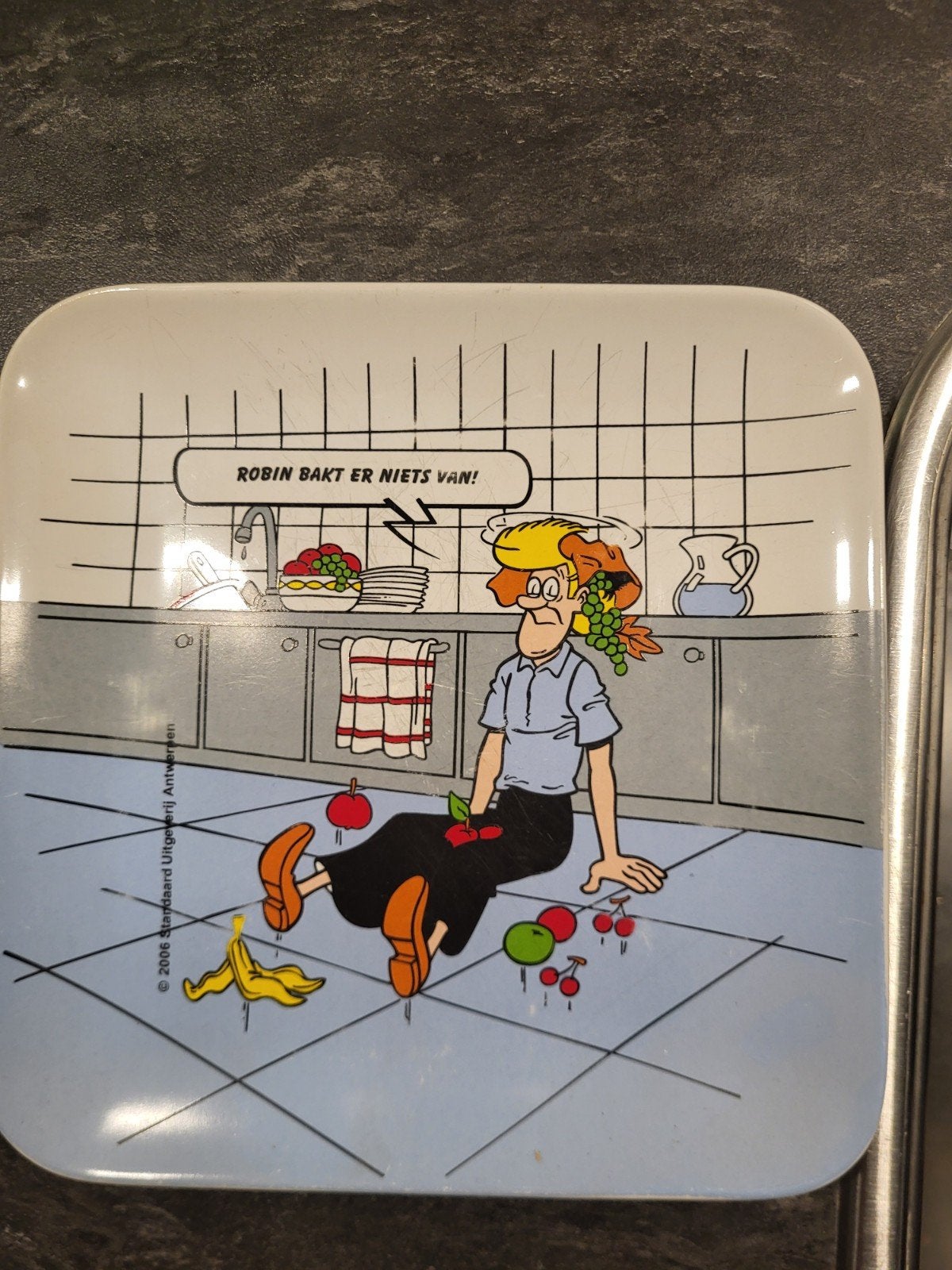 Suske&Wiske bordje, Ophalen of Verzenden, Suske en Wiske, Zo goed als nieuw, Gebruiksvoorwerp