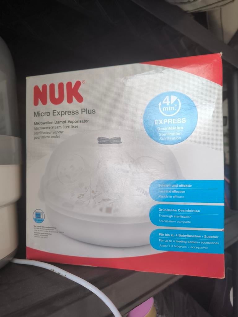 NUK Micro Express Plus Magnetron Stoom Sterilisator, Ophalen