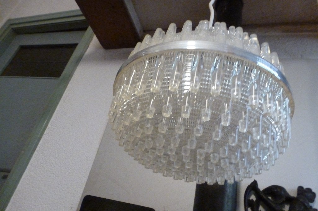 HANGLAMP,sixties,zeventies,SPACE AGE,MID-CENTURY,VINTAGE,POP, Kunststof, Gebruikt, SIXTIES,ZEVENTIES,POP,SPACE AGE,UFO,MID-CENTURY