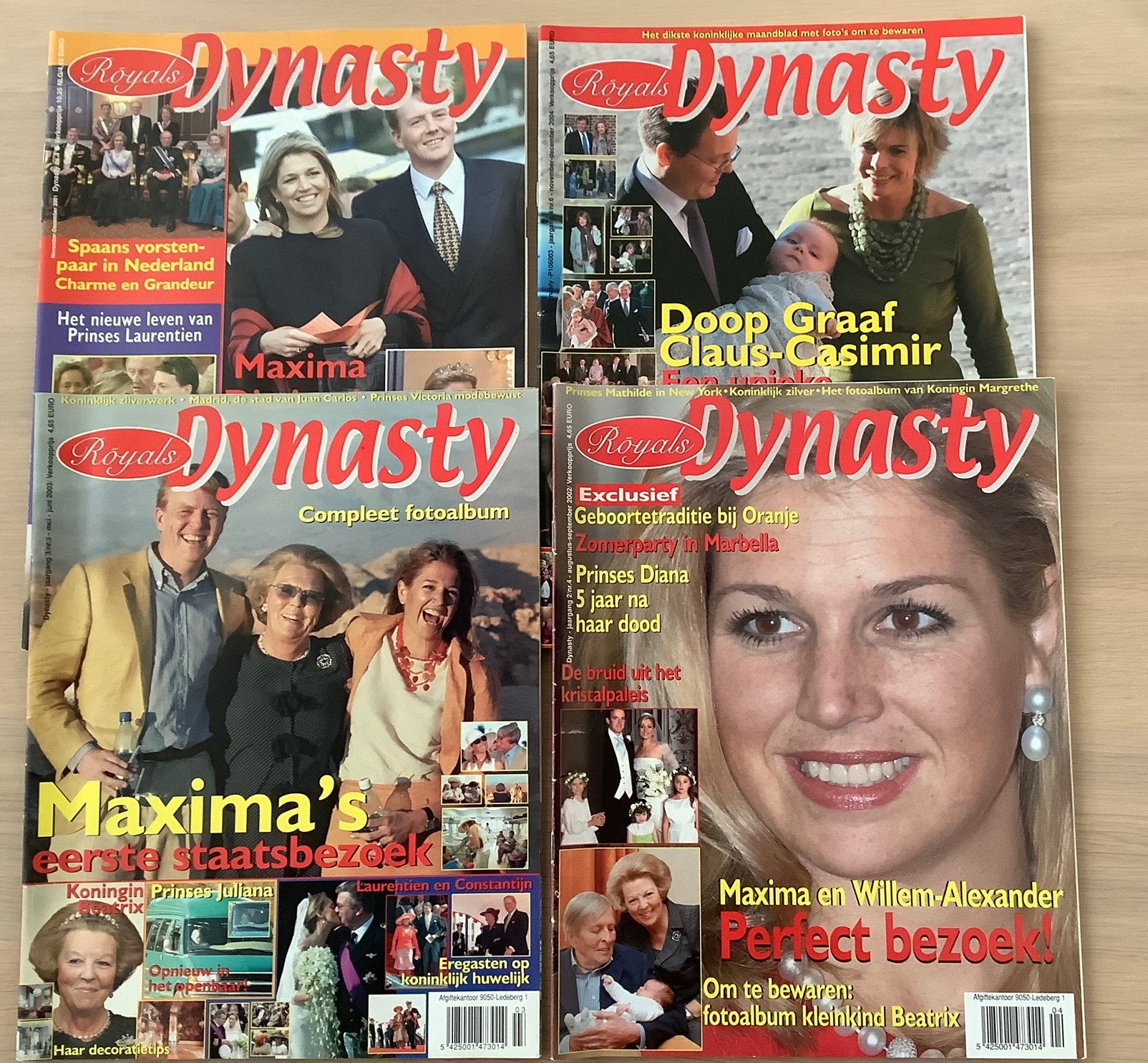 4 ex. Royals Dynasty - 4/2001, 4/2002, 3/2003, 6/2004., Ophalen of Verzenden, Gebruikt, Tijdschrift of Boek