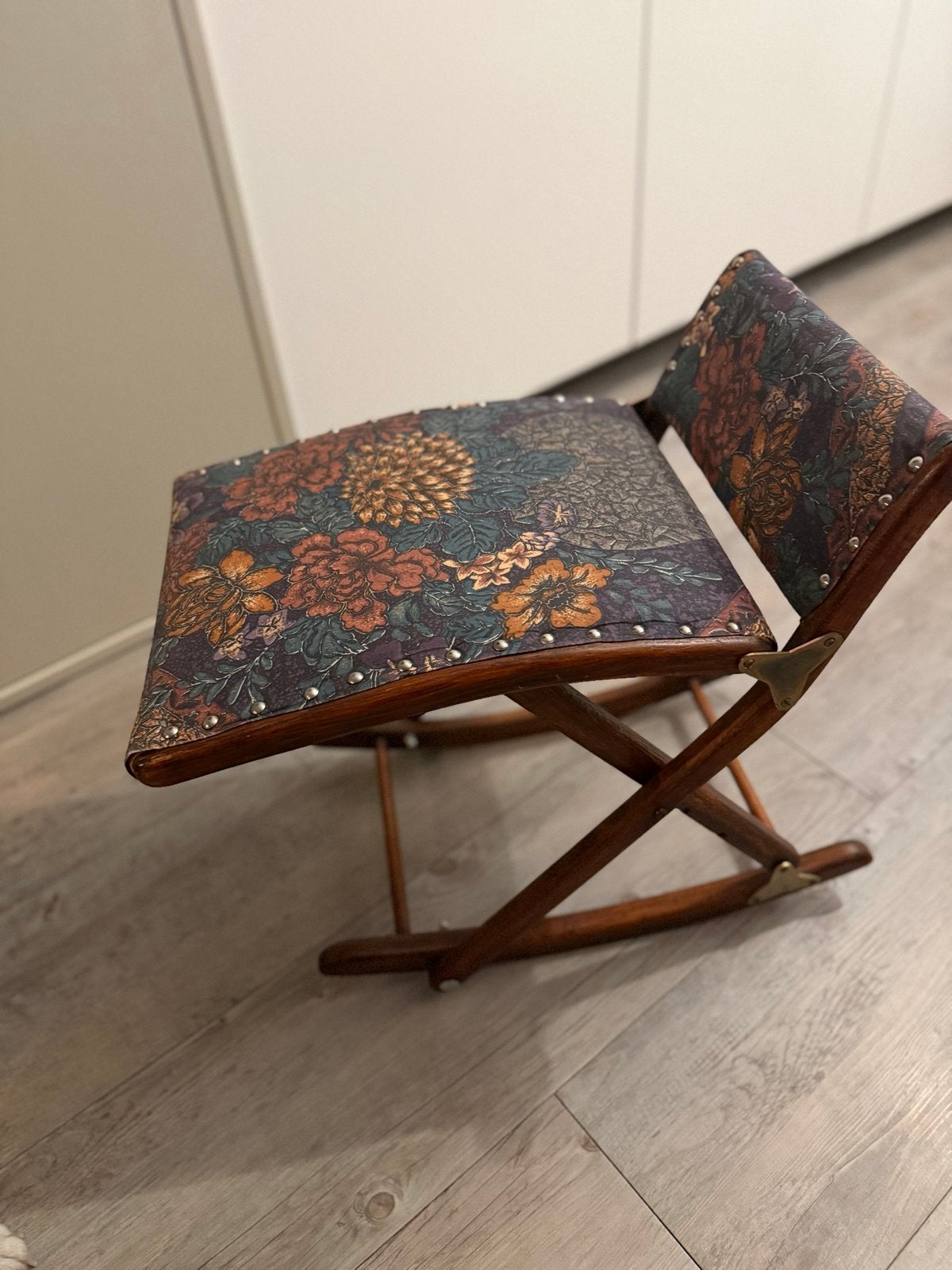 Zeldzaam Antiek Frans Voetenbankje 'Gout Stool', Ophalen of Verzenden