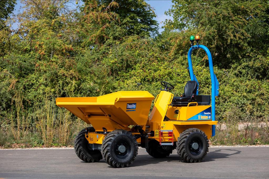 Thwaites 3 Tonne Elektrische Bandendumper - 3-zijdig kiepend, Ophalen, Thwaites Ltd, Info@thwaitesdumpers.com.uk, Cubbington