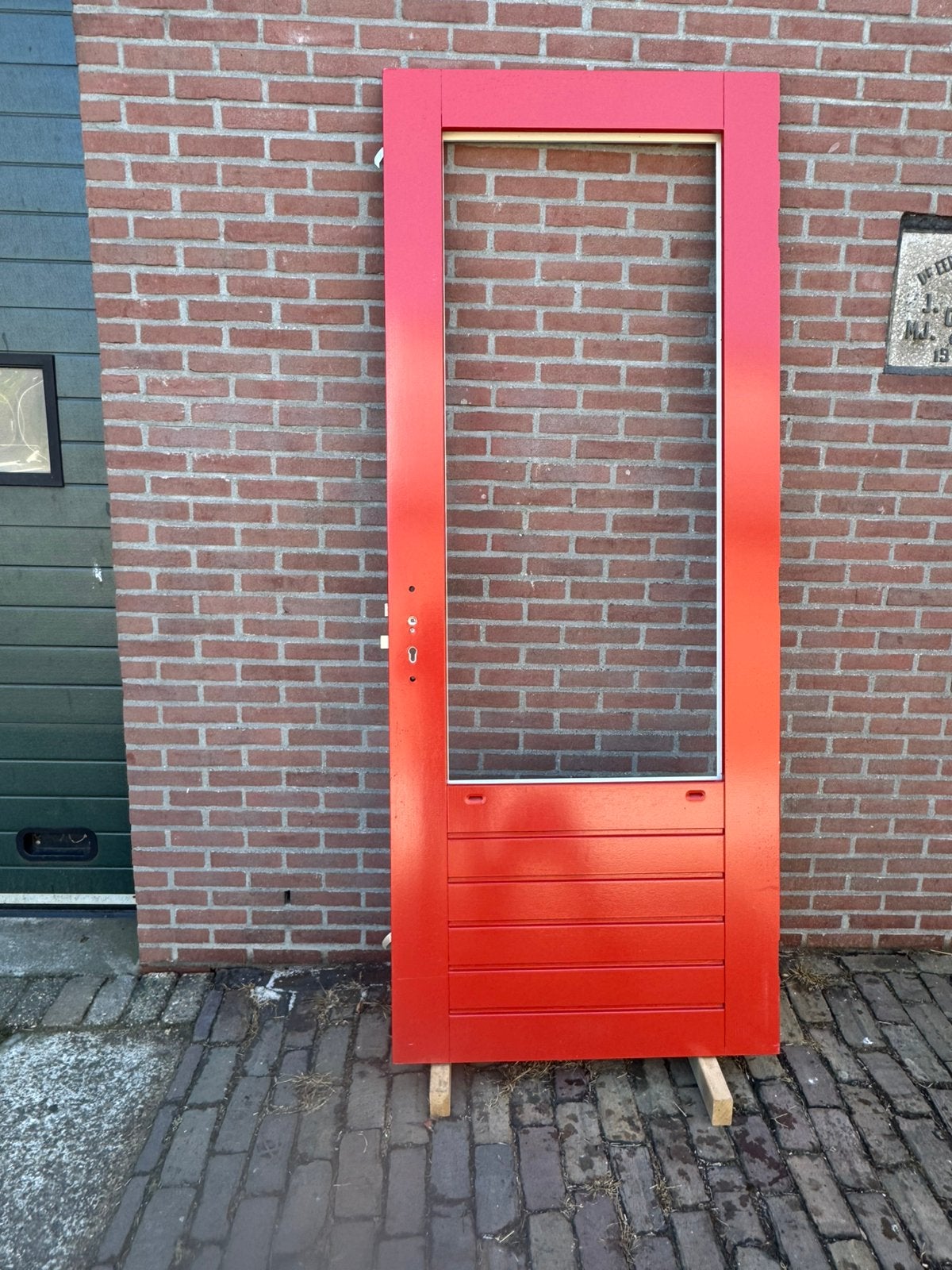 Mooie hardhouten rechts draaiende deur te koop, Ophalen, 80 tot 100 cm, 215 cm of meer, Binnendeur