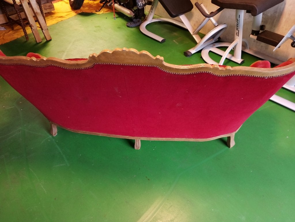 mooie antieke Barok bankstel, Ophalen, Hout, 250 tot 300 cm, Gebruikt