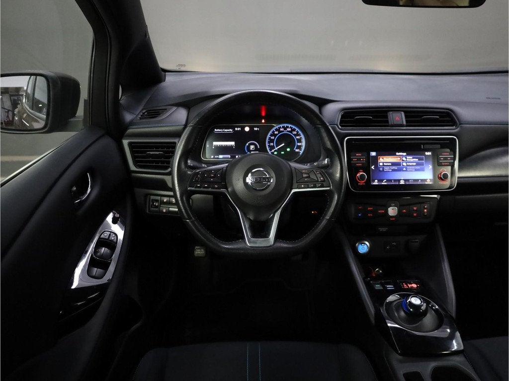 Nissan LEAF | Acenta 40 kWh | SOH 91% | Adaptive cruise cont, Auto's, Nissan, Stof, Gebruikt, Zwart, Parkeersensor