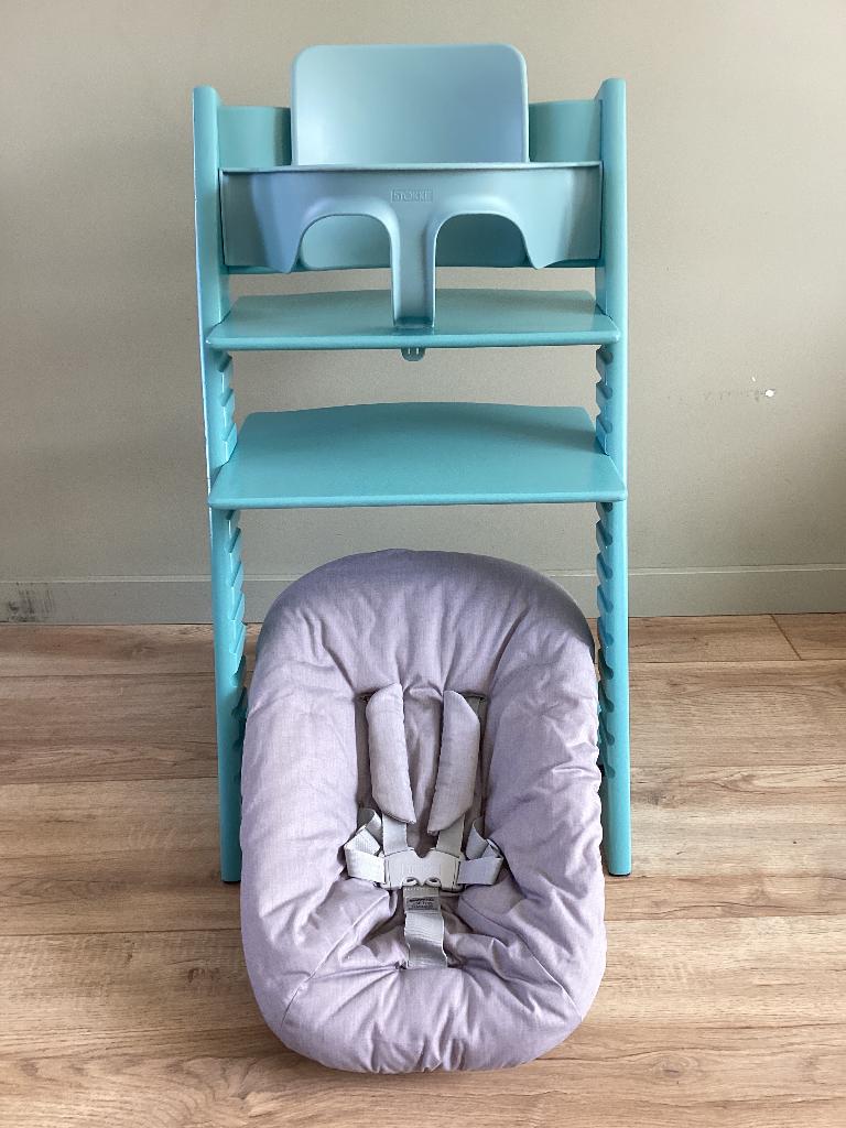 Stokke Tripp Trapp aquablue refurbished, Kinderen en Baby's, Kinderstoelen, Ophalen, Nieuw, Meegroeistoel
