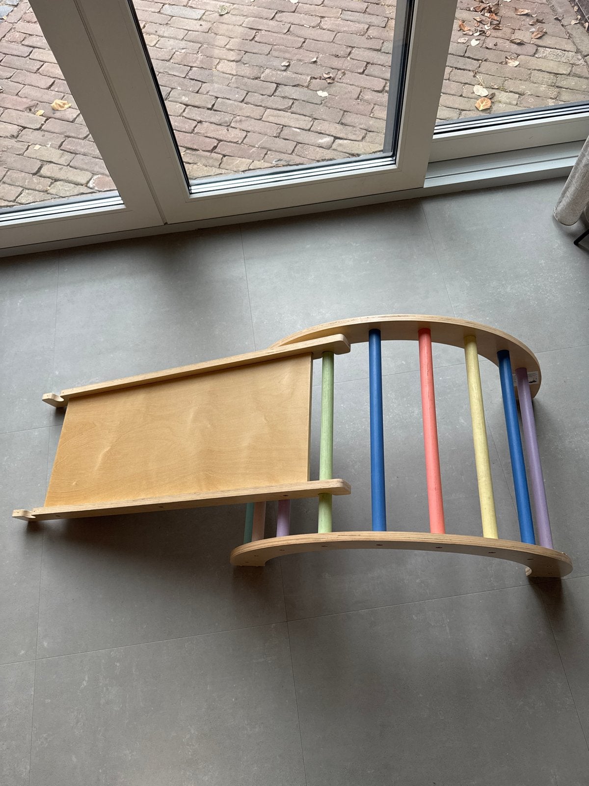 Klimtoestel met glijbaan - Montessori speelgoed, Ophalen, Zo goed als nieuw