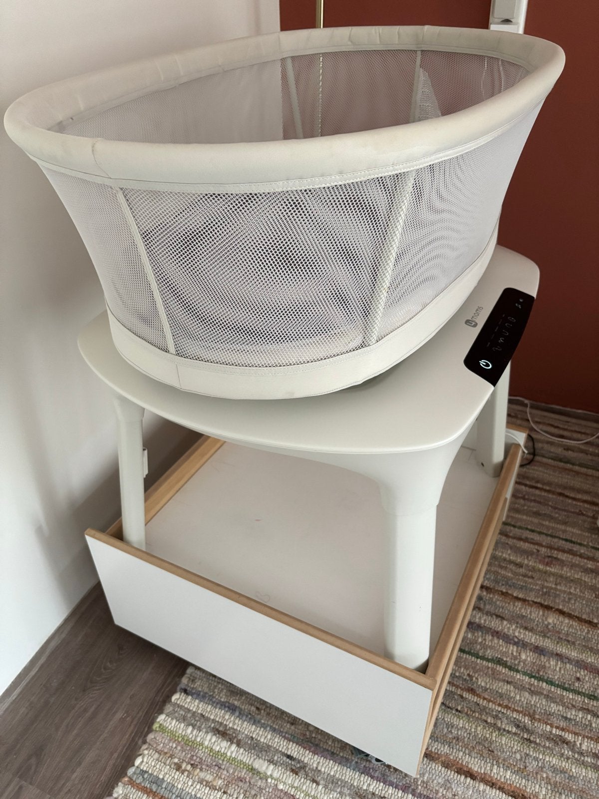 4moms MamaRoo Wieg met extra matras en verrijdbaar onderstel, Ophalen, Gebruikt, Wieg