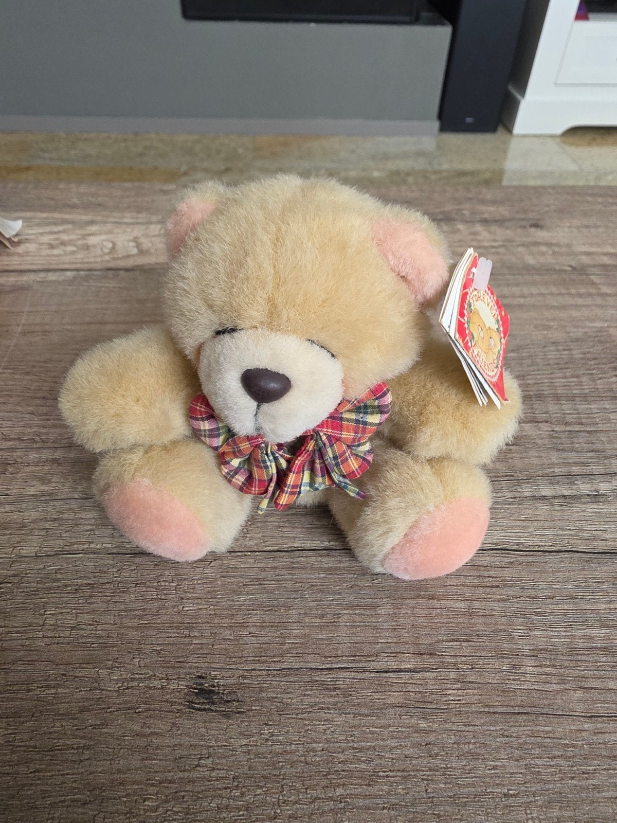 Schattige Forever Friends knuffelbeer met strik, Verzamelen, Ophalen of Verzenden, Zo goed als nieuw, Forever Friends